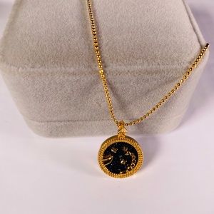 Scorpio in Blue Sandstone Necklace